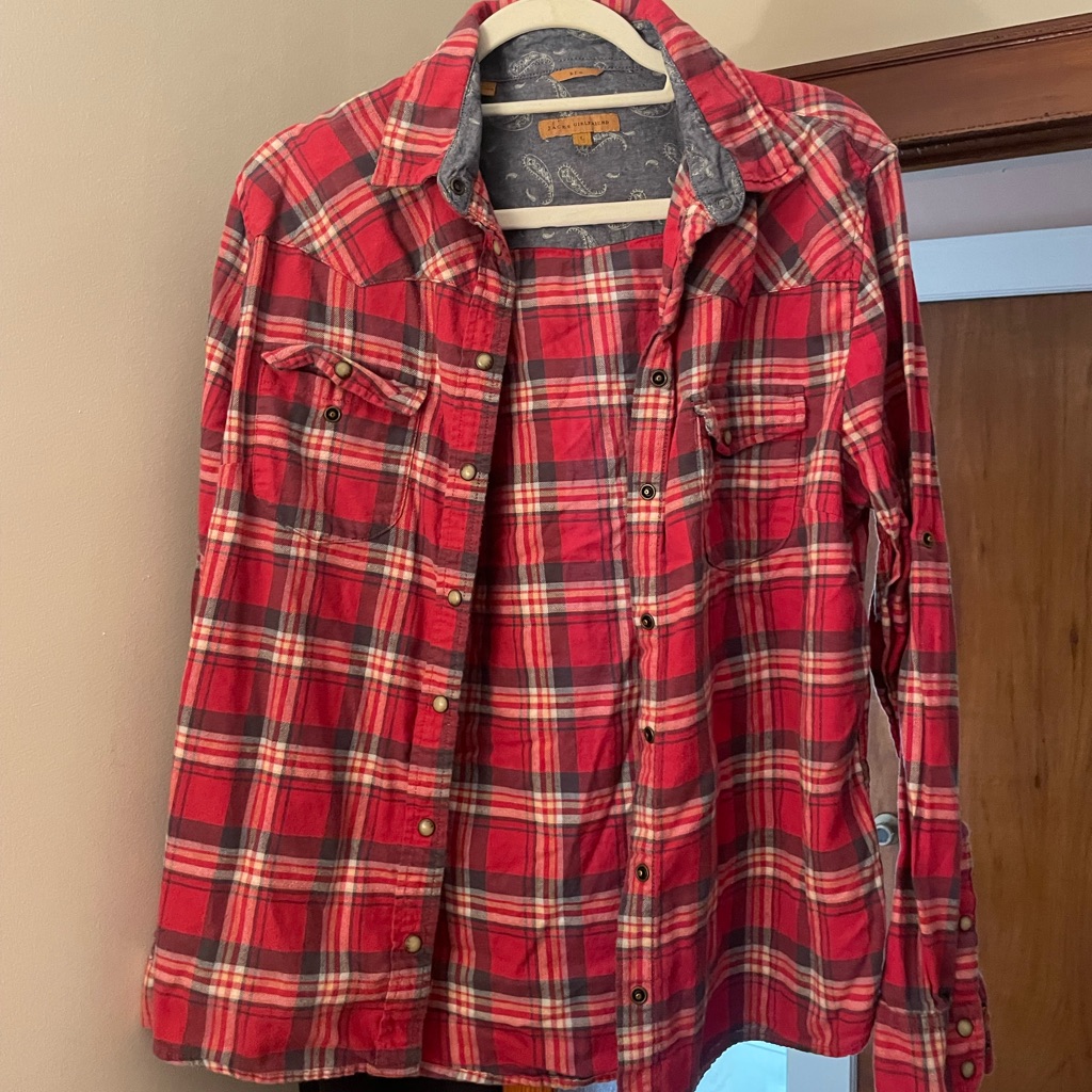 Red Flannel Button Down